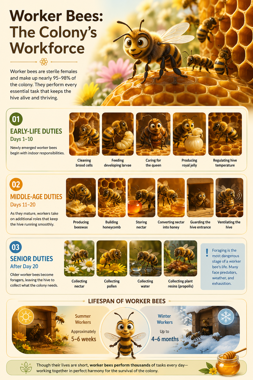 The Complete Story of a Honey Bee